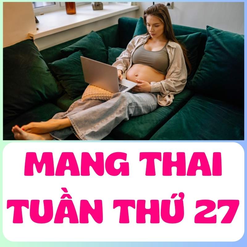 Mẹ bầu làm việc tại nhà